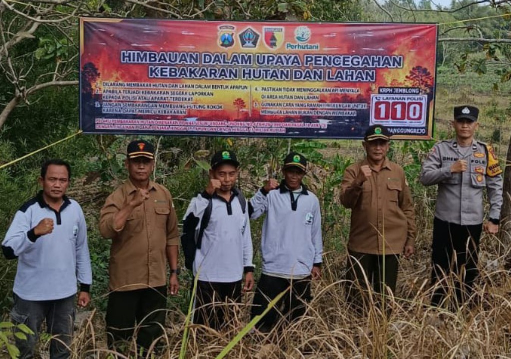 Perhutani KPH Blitar dan Polsek Panggungrejo Perkuat Patroli Hutan, Karhutla Jadi Prioritas
