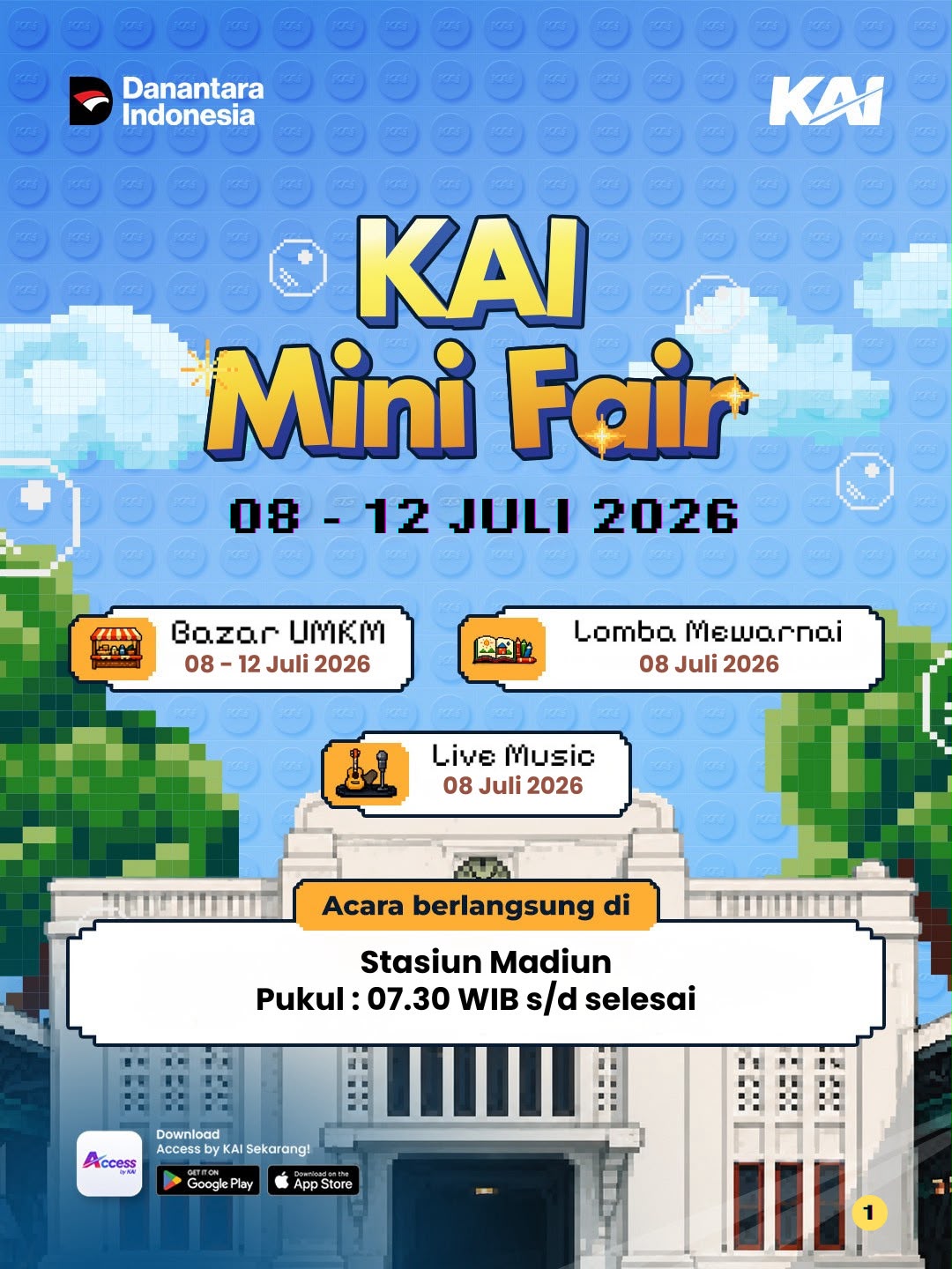Seru dan Edukatif! Schooliday 2026 KAI Daop 7 Madiun Hadirkan Beragam Aktivitas untuk Anak